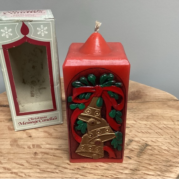 🔴 Vintage & New, Never Lit - Jasco Christmas Joy / Bell Candle - Christmas - Picture 10 of 14